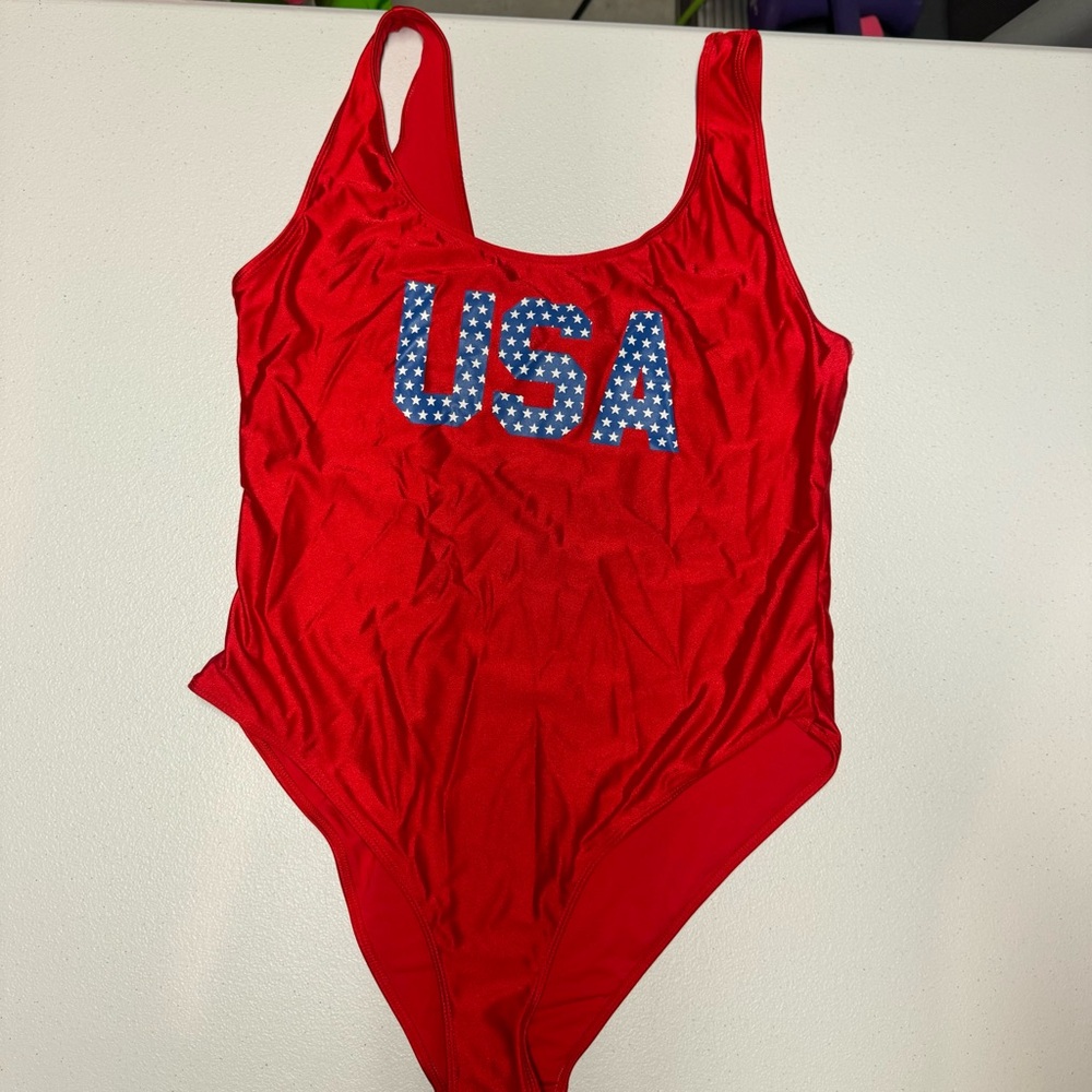 NWT F21+ One Piece USA Swimsuit Size 1X